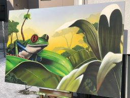 Leinwand für das Kinderklinikum Gelnhausen